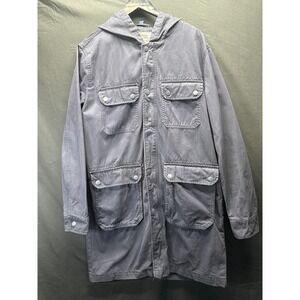 H&M Divided Jacket Mens Medium‎ Blue DB Supply No. 1 Hooded Field Utility Canvas